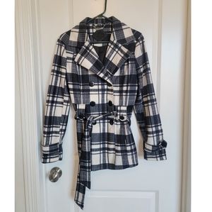 Jou Jou Buffalo Plaid Peacoat-Large